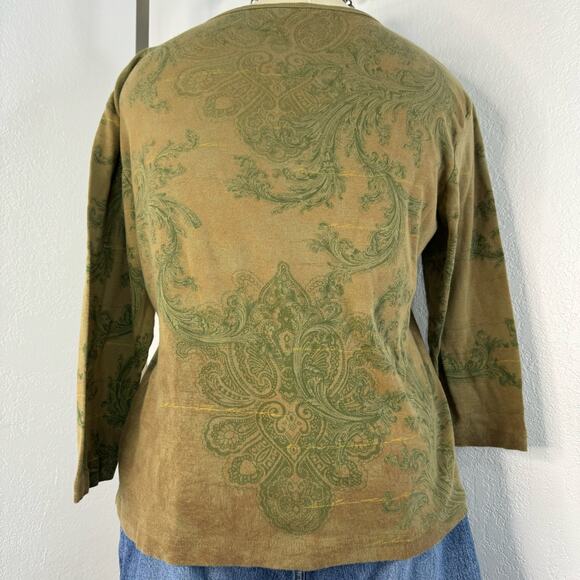 Y2K Football All Over Print Top 3/4 Sleeves Size XL - Picture 3 of 8